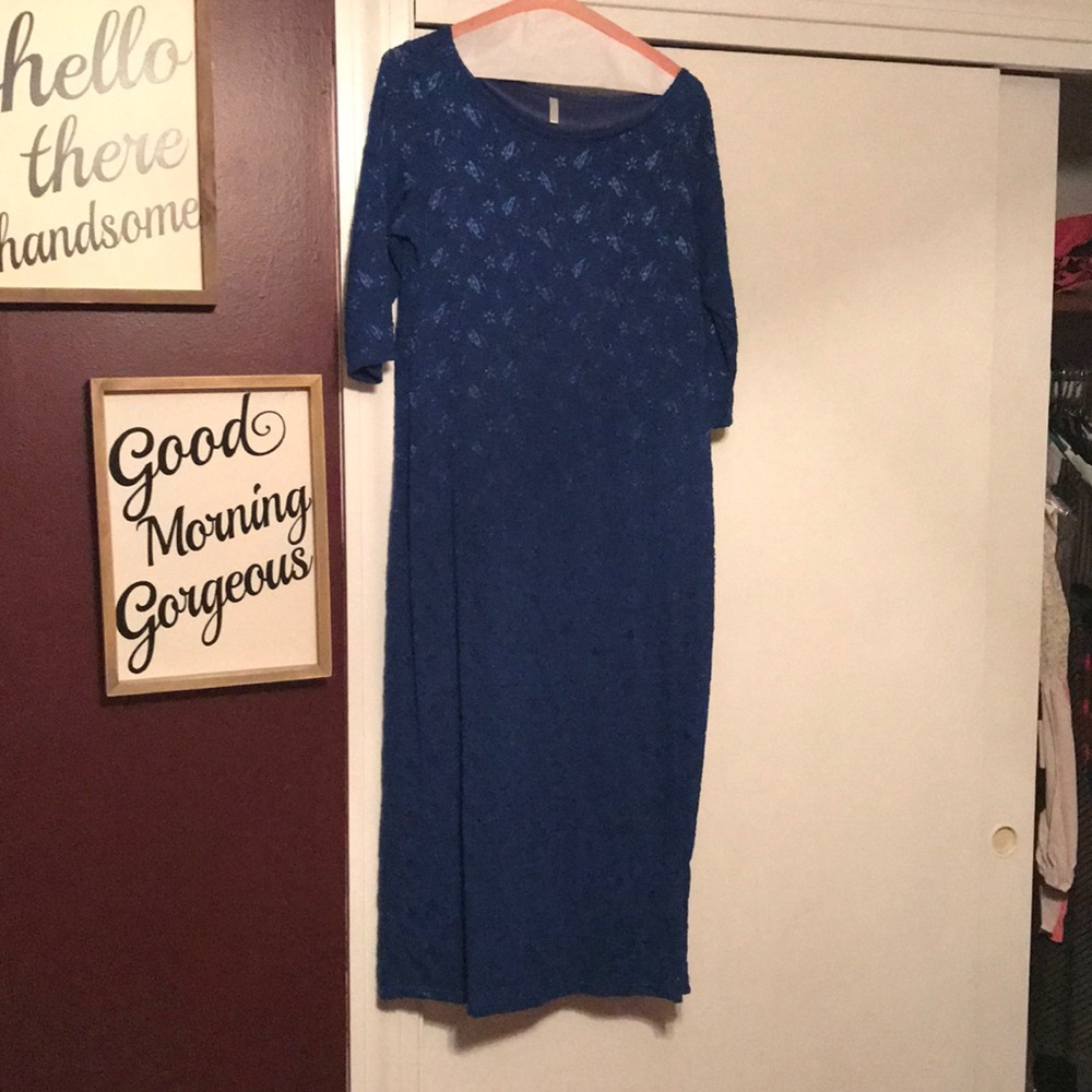 Pink blush maternity dress